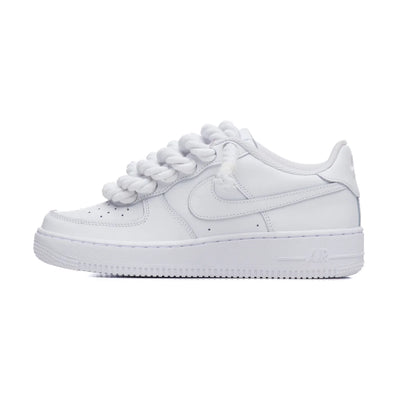 Air Force 1 custom rope lace White