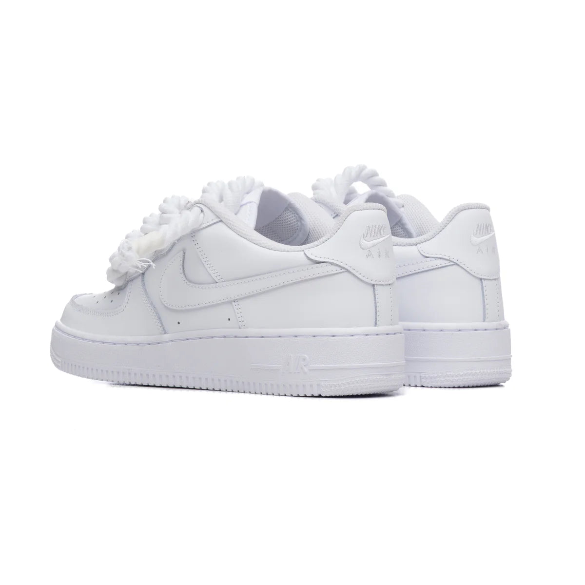 Air Force 1 custom rope lace White