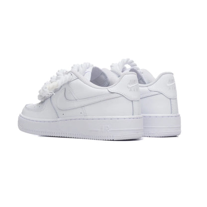 Air Force 1 custom rope lace White
