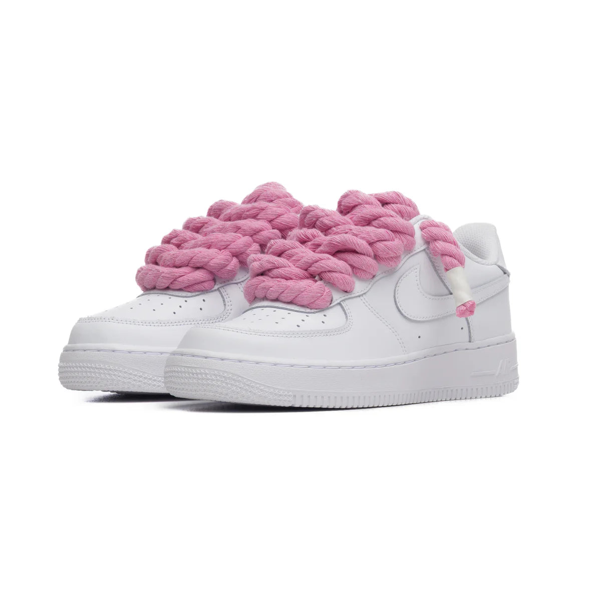 Air Force 1 Custom rope laces pink
