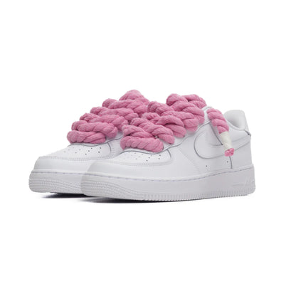 Air Force 1 Custom rope laces pink