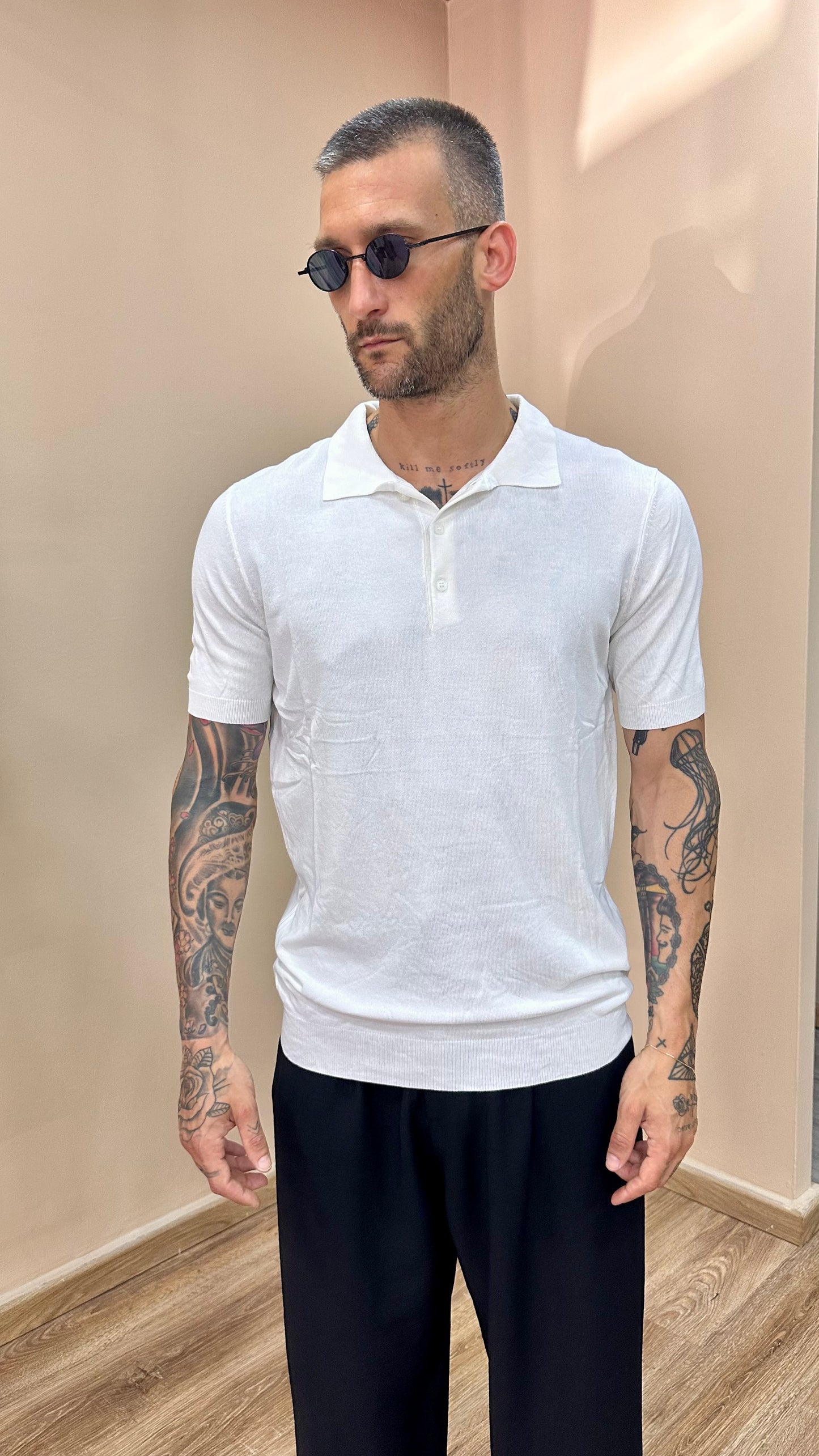 Polo basic white