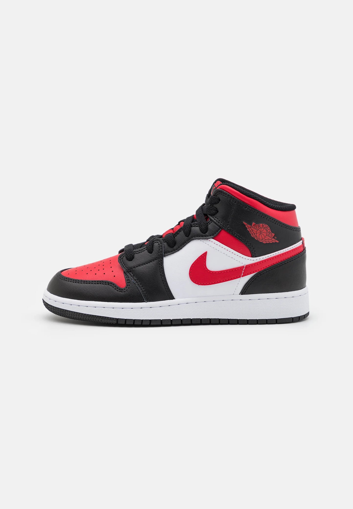 Jordan 1 Mid Black Fire Red